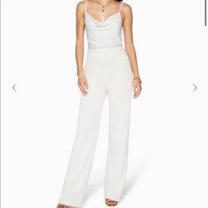 NWT Ramy Brook Rowan Pants Cashmere Ivory size L.  Retails for $325.